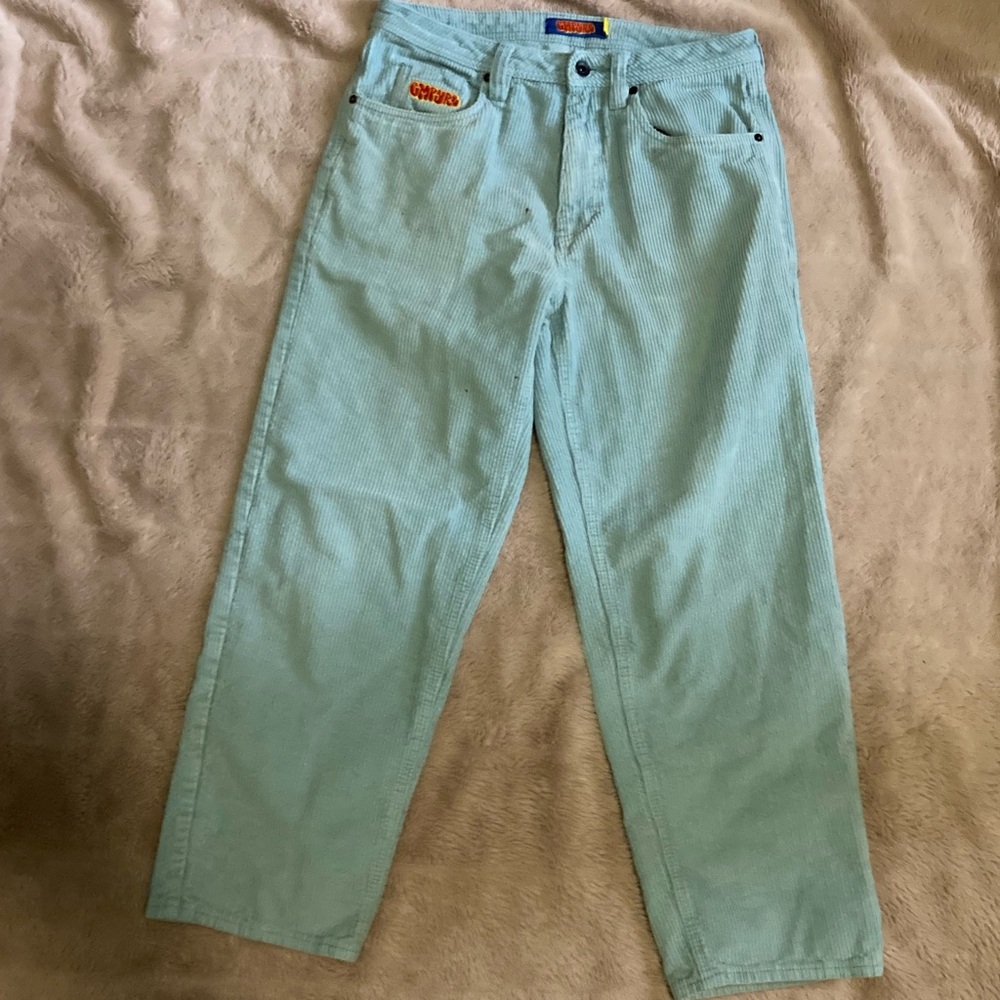 Light blue corduroy pants